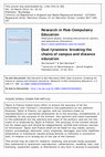 Research paper thumbnail of Dual tyrannies: breaking the chains of campus and distance education