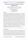 Publication Impact Factor (PIF): 1.02 Determination of Mechanical Characteristics of a Hybrid Composite Material Cover Page