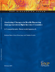 Analysing changes in health financing arrangements in high-income countries – a comprehensive framework approach Cover Page