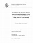 Desarrollo del recurso humano para apoyar la implementación de" Lean Construction": Perfil de competencias y capacitación Cover Page