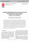 Research paper thumbnail of A Student Modeling Based on Bayesian Network Framework for Characterizing Student Learning Style