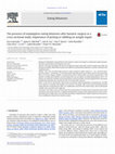 Research paper thumbnail of The presence of maladaptive eating behaviors after bariatric surgery in a cross sectional study: importance of picking or nibbling on weight regain