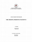 Missing Persons in Kosovo Context Cover Page