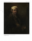 Avec les seules couleurs de la palette : L'Autoportrait au chevalet de Rembrandt, 1660 (Rembrandt : approches scientifiques et restaurations; Technè n°35, 2012) Cover Page