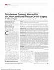 Research paper thumbnail of Percutaneous coronary intervention at centers with and without on-site surgery: a meta-analysis