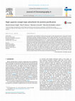 High capacity cryogel-type adsorbents for protein purification Cover Page