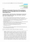 Research paper thumbnail of Simulation of Atmospheric Dispersion of Elevated Releases from Point Sources in Mississippi Gulf Coast with Different Meteorological Data