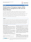 Research paper thumbnail of World Society of Emergency Surgery (WSES) guidelines for management of skin and soft tissue infections