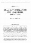 Grammaticalization and linguistic Variation Cover Page