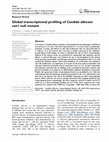 Research paper thumbnail of Global transcriptional profiling of Candida albicans cwt1 null mutant