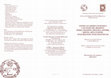 Research paper thumbnail of Diploma di specializzazione in Studi Medievali. Master universitario di secondo livello in Medioevo francescano. Programma Accademico 2016-2017