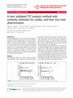 Research paper thumbnail of A new validated T2* analysis method with certainty estimates for cardiac and liver iron load determination