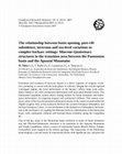 Research paper thumbnail of The relationship between basin opening, post-rift subsidence, inversion and sea-level variations in complex back-arc settings: Miocene-Quaternary structures in the transition area between the Pannonian basin and the Apuseni Mountains