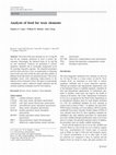 Research paper thumbnail of Analysis of food for toxic elements