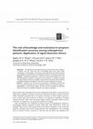 Research paper thumbnail of The role of knowledge and motivation in symptom identification accuracy among schizophrenic patients: Application of signal detection theory