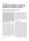 Late Quaternary glaciation and seismicity in the Higher Central Himalaya: evidence from Shalang basin (Goriganga), Uttaranchal Cover Page