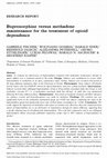 Research paper thumbnail of Buprenorphine versus methadone maintenance for the treatment of opioid dependence