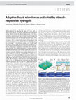 Research paper thumbnail of Adaptive liquid microlenses activated by stimuli-responsive hydrogels