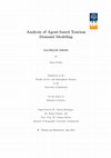 Analysis of Agent-based Tourism Demand Modeling Cover Page