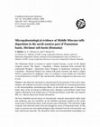 Research paper thumbnail of Micropaleontological evidence of Middle Miocene tuffs deposition in the north-eastern part of Pannonian basin, Abrãmut sub-basin (Romania)