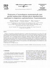 Preparation of monodisperse enantiomerically pure glycidyl methacrylate–ethylene glycol dimethacrylate copolymers in dispersion copolymerization: Functionalization Cover Page