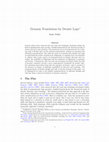 Research paper thumbnail of Dynamic Foundations for Deontic Logic