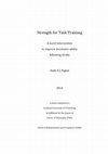 Research paper thumbnail of Strength for Task Training: a novel intervention to improve locomotor ability following stroke