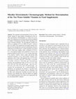 Research paper thumbnail of Micellar electrokinetic chromatography: Methodological and instrumental advances focused on practical aspects