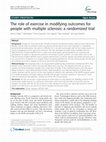 The role of exercise in modifying outcomes for people with multiple sclerosis: a randomized trial Cover Page