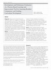 Development and preliminary evaluation of a practice-based learning and improvement tool for assessing resident competence and guiding curriculum development Cover Page