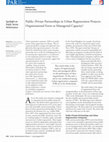 Research paper thumbnail of Public–Private Partnerships in Urban Regeneration: Democratic Legitimacy and its Relation with Performance and Trust