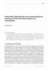 Research paper thumbnail of Erstkontakt: Zur Behandlung einer kommunikativen Gattung im DaF-Unterricht anhand von Transkripten