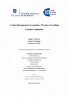 Carbon Management Accounting: Explaining Practice in Leading German Companies Cover Page