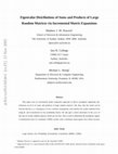 Eigenvalue Distributions of Sums and Products of Large Random Matrices Via Incremental Matrix Expansions Cover Page