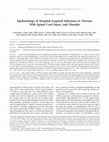 Research paper thumbnail of Epidemiology of Hospital-Acquired Infections in Veterans With Spinal Cord Injury and Disorder �