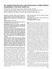 Research paper thumbnail of HIV-related Pneumocystis carinii pneumonia in older patients hospitalized in the early HAART era