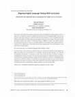 Research paper thumbnail of Aligning English Language Testing With Curriculum