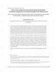 Research paper thumbnail of How to Use Cooperative Learning for Assessing Students' Emotional Competences: A Practical Example at the Tertiary Level