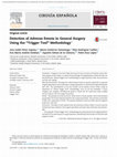 Research paper thumbnail of Detección de efectos adversos en cirugía general mediante la aplicación de la metodología «Trigger Tool»