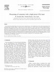 Research paper thumbnail of Processing of concretes with a high power CO 2 laser