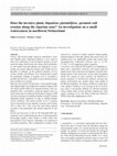 Research paper thumbnail of Does the invasive plant, Impatiens glandulifera, promote soil erosion along the riparian zone? An investigation on a small watercourse in northwest Switzerland