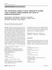 Research paper thumbnail of The sonochemical coating of cotton withstands 65 washing cycles at hospital washing standards and retains its antibacterial properties