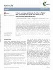 Cation exchange synthesis of uniform PbSe/ PbS core/shell tetra-pods and their use as near-infrared photodetectors Cover Page