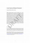 Research paper thumbnail of Causal graphs and biological mechanisms