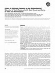 Effect of Different Cements on the Biomechanical Behavior of Teeth Restored with Cast Dowel-and-Cores-In Vitro and FEA Analysis Cover Page