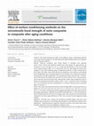 Research paper thumbnail of Effect of surface conditioning methods on the microtensile bond strength of resin composite to composite after aging conditions