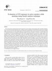 Research paper thumbnail of Evaluation of CO exposure in active smokers while smoking using breath analysis technique