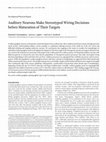 Research paper thumbnail of Auditory Neurons Make Stereotyped Wiring Decisions before Maturation of Their Targets