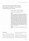 Research paper thumbnail of Para-veterinary professionals and the development of quality, self-sustaining community-based services