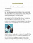 Research paper thumbnail of “In Celebration of Aleksandr Leskov.” -- The Silk Road, volume 2, no. 3 (2004)